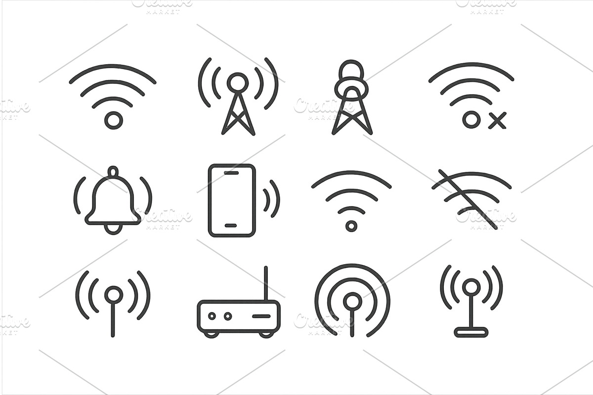 Communication symbols depicting, a Technology Illustration by ZinetroN