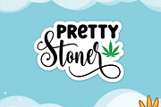 Weed Cannabis Sticker SVG PNG Bundle, an Object Graphic by FiveStarCrafting (Thumbnail 3 of 9)