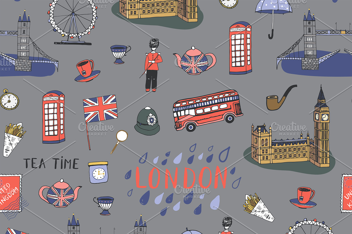 London, a Pattern Graphic by GooseFrol