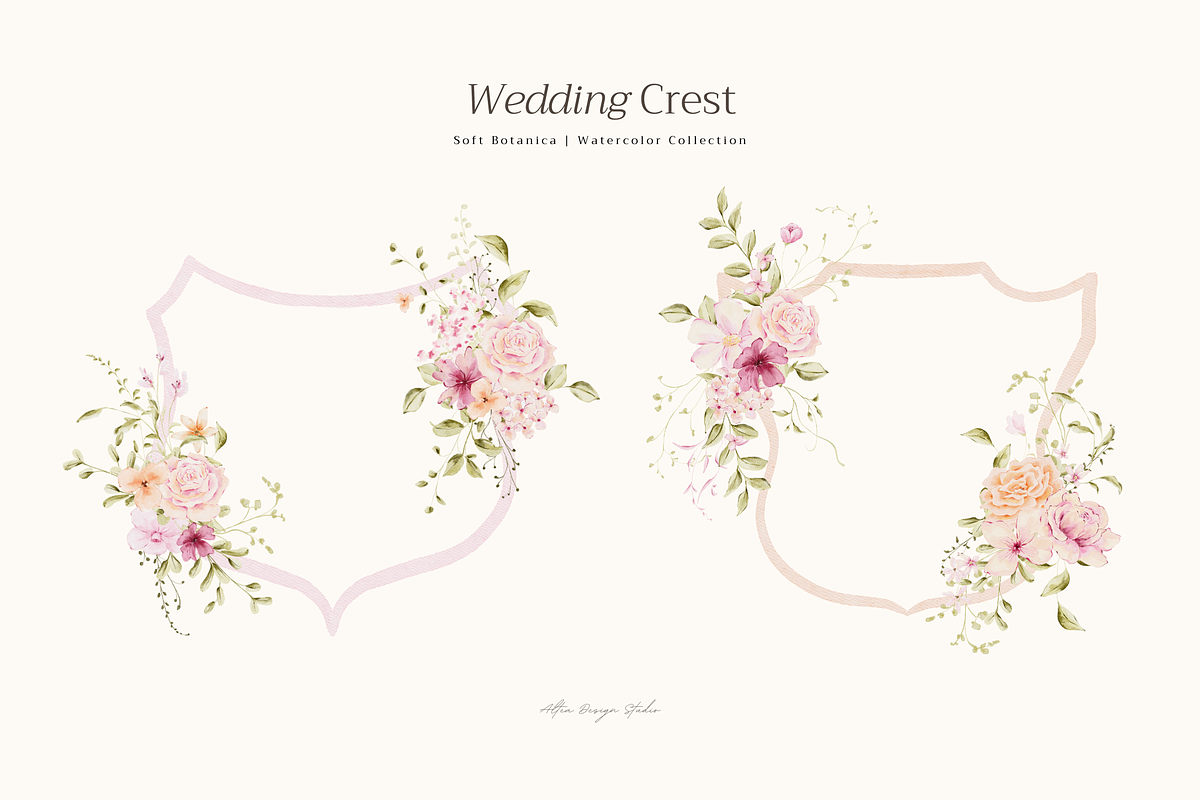 Delicate Pastel Watercolor Flowers, a Decorative Illustration by Altea Design Studio (Photo 19 of 26)