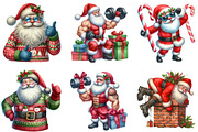 Funny Christmas Santa Sublimation, an Illustration by DreamArtGraphic (Thumbnail 2 of 3)
