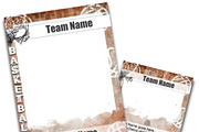 Basketball Trading Card Template, a Card Template by Brenda Avila Designs (Thumbnail 1 of 3)