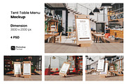 Tent Table Menu Mockup, a Product Mockup by ianmikraz (Thumbnail 1 of 5)