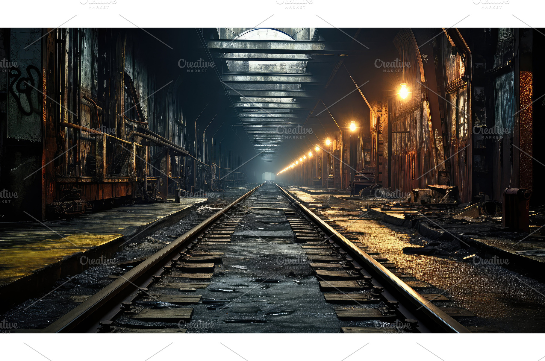 underground subway rail ca ai, a Transportation Photo by pikepicture