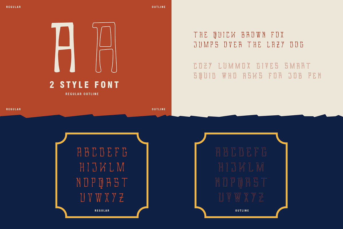 VANAGUN - Retro Display Font, a Font by Rightwheels (Photo 2 of 10)