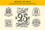 Anniversary Logo Template, a Branding & Logo Template by The Design For Co. (Thumbnail 1 of 5)