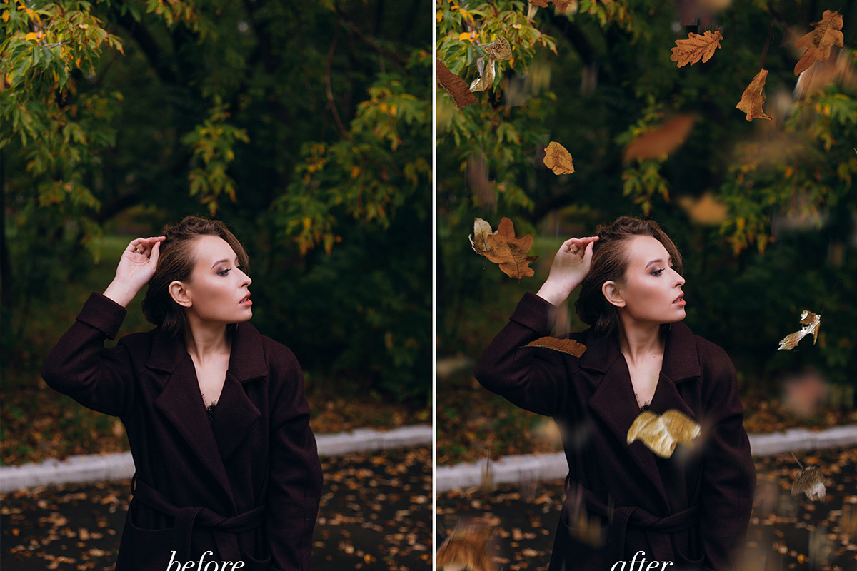 +83 Autumn Leaves Overlays, a Layer Style Add-On by CreativePresets.com (Photo 2 of 16)