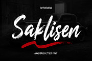 Saklisen – Handbrush Style Font, a Script Font by Sealoung (Thumbnail 1 of 13)