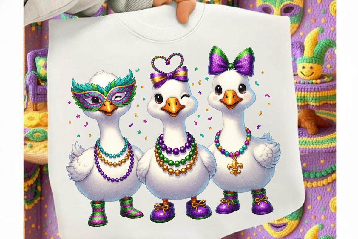Funny Coquette Goose Mardi Gras, an Illustration by designcity5 (Photo 6 of 9)