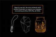 Witchy Aesthetic Vector Graphic Pack, an Illustration by Hannah Eliza Studio (Thumbnail 3 of 4)