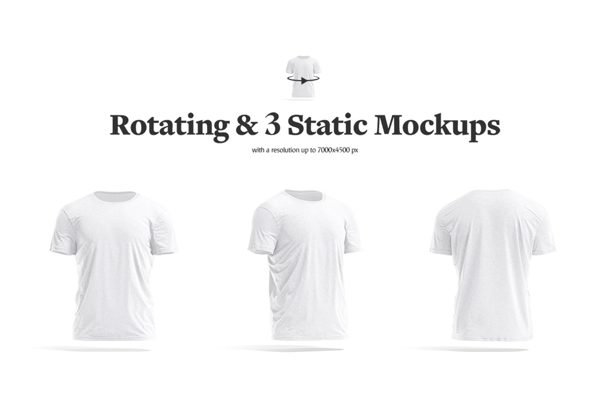 Men's T-shirt Animated Mockup, a Shirt Mockup by rebrandy (Photo 6 of 14)