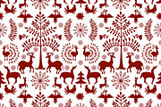Otomi Style Winter Pattern, a Pattern Graphic by alexmakarova (Thumbnail 1 of 2)