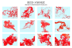 Red Smoke Overlays Photoshop