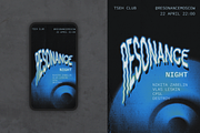 Techno event party flyer template, a Flyer Template by MAcherry design studio (Thumbnail 1 of 3)