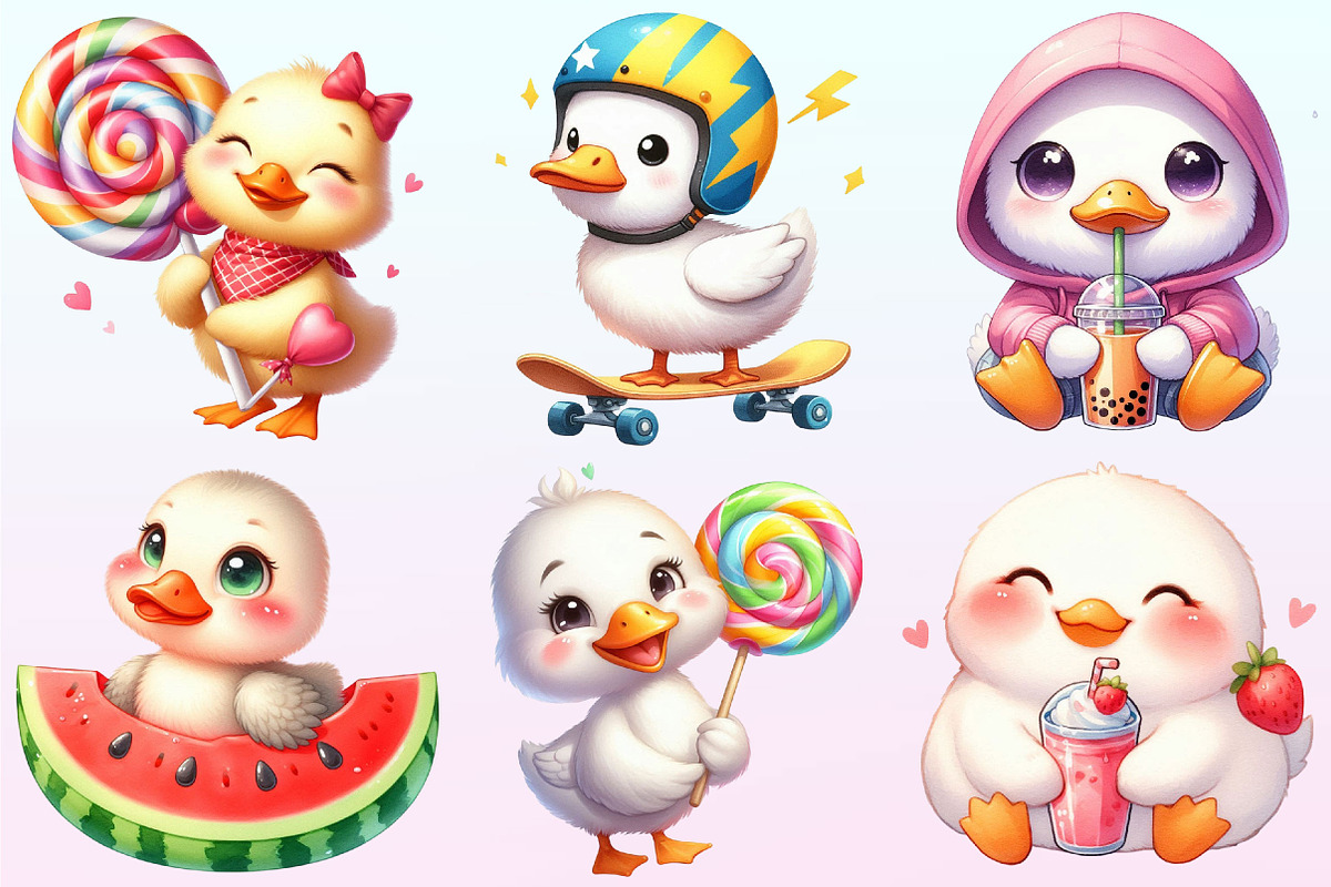 Kawaii Quirky Goose Clipart, a Graphic by CitraGraphics (Photo 3 of 4)