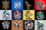98 Cartoon Vector Bundle, an Illustration by roach_graphic (Thumbnail 14 of 15)