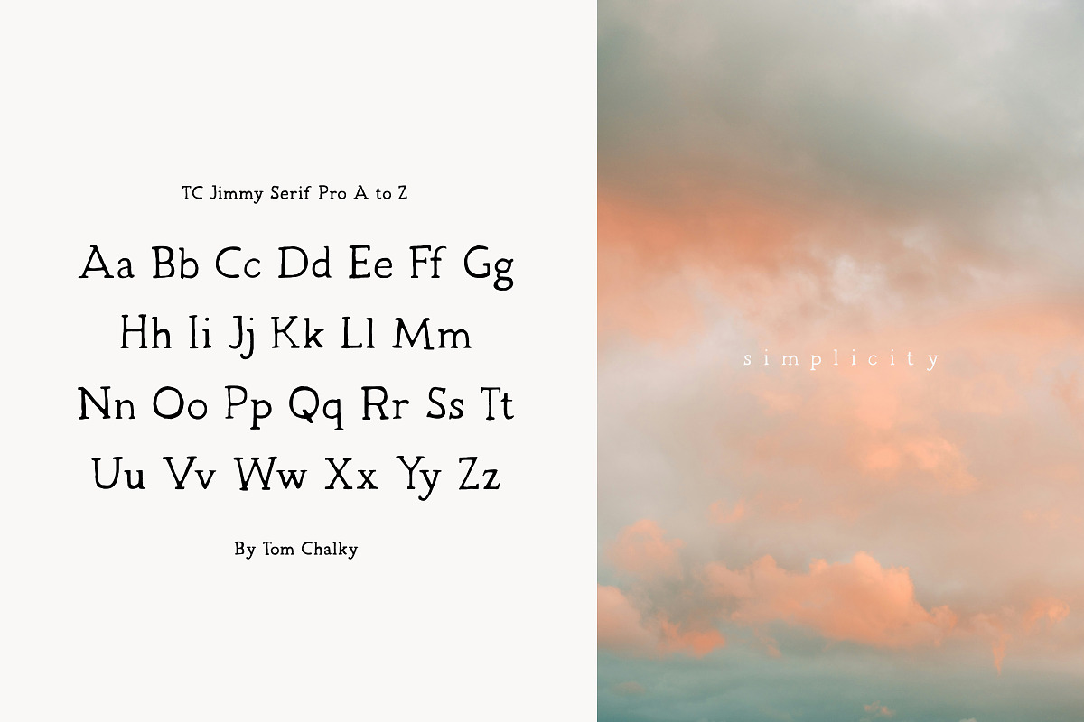 JIMMY Serif Pro - Handwritten Serif, a Serif Font by Tom Chalky (Photo 2 of 6)