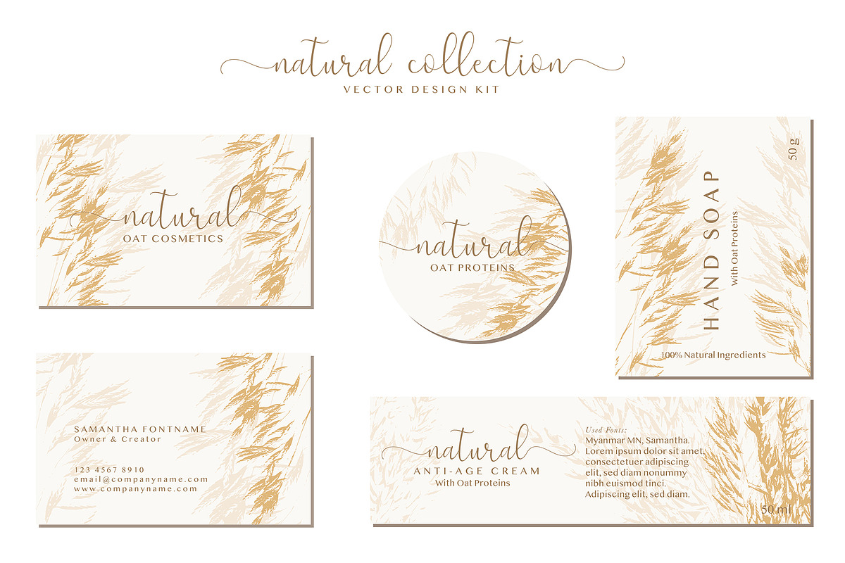 OAT Labels. Vector & PSD Design Kit, a Templates & Theme by Lumitar (Photo 9 of 9)