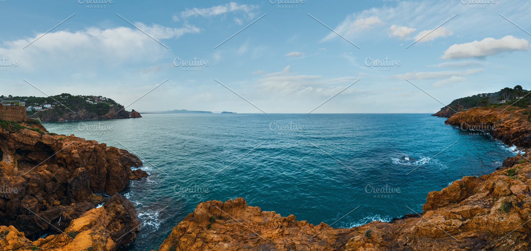Summer sea coast (Spain)., a Nature Photo by YuriyB