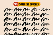 40+ Procreate Lettering Brushes, a Brush Add-On by Nurmiftah (Thumbnail 3 of 18)