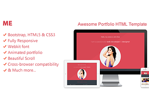 Me-Creative Portfolio HTML Template