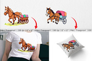 Easter Horse Clipart, a Graphic by Artnoy (Thumbnail 3 of 5)
