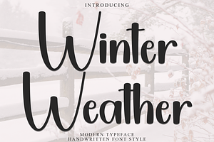 Winter Weather, a Sans Serif Font by FreshTypeINK