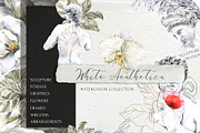 White Antique Aesthetics Watercolor, a Texture Illustration by Cat In Colour (Thumbnail 1 of 10)