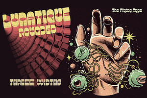 Lunatique Rounded | Three Fonts