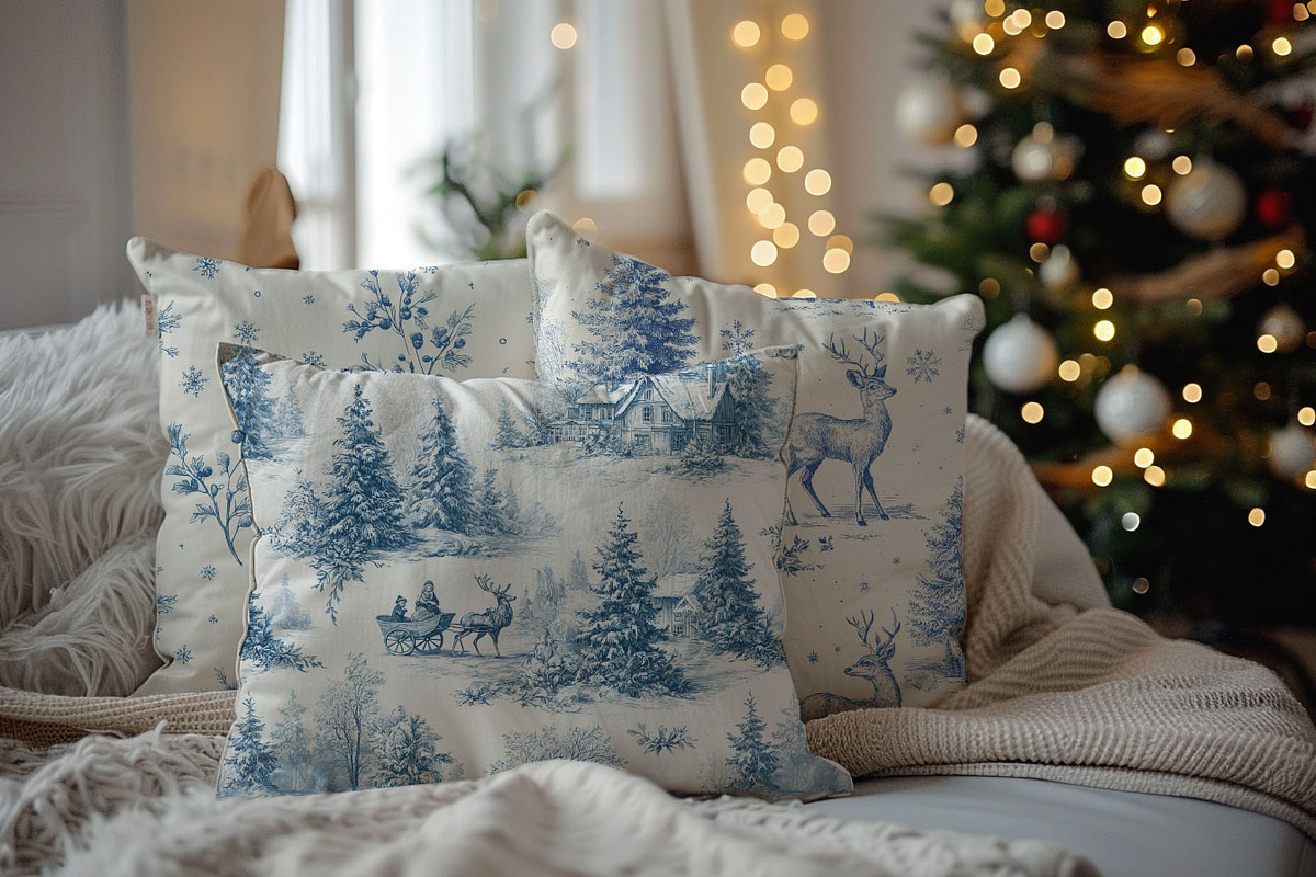 Vintage Christmas Pattern Collection, a Pattern Graphic by Olya Creative (Photo 3 of 21)