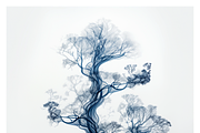 Deca Co - Blue Ink Botanical Shapes, a Texture Illustration by milatovar (Thumbnail 18 of 25)