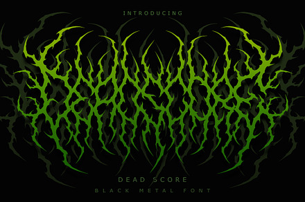 Deadscore | Black Metal Font Vol. 8, a Blackletter Font by Madhaline Studio