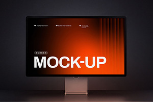 Desktop Monitor Screen Mockup