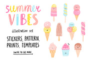Summer vibes illustration set, a Decorative Illustration by Stolenpencil (Thumbnail 1 of 4)
