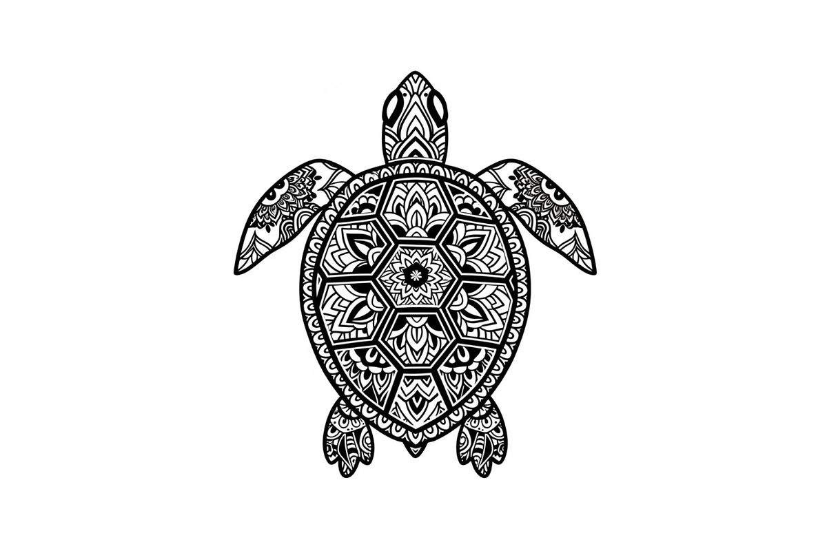 Mandala Sea Turtle SVG Bundle, an Illustration by yasushie (Photo 11 of 31)