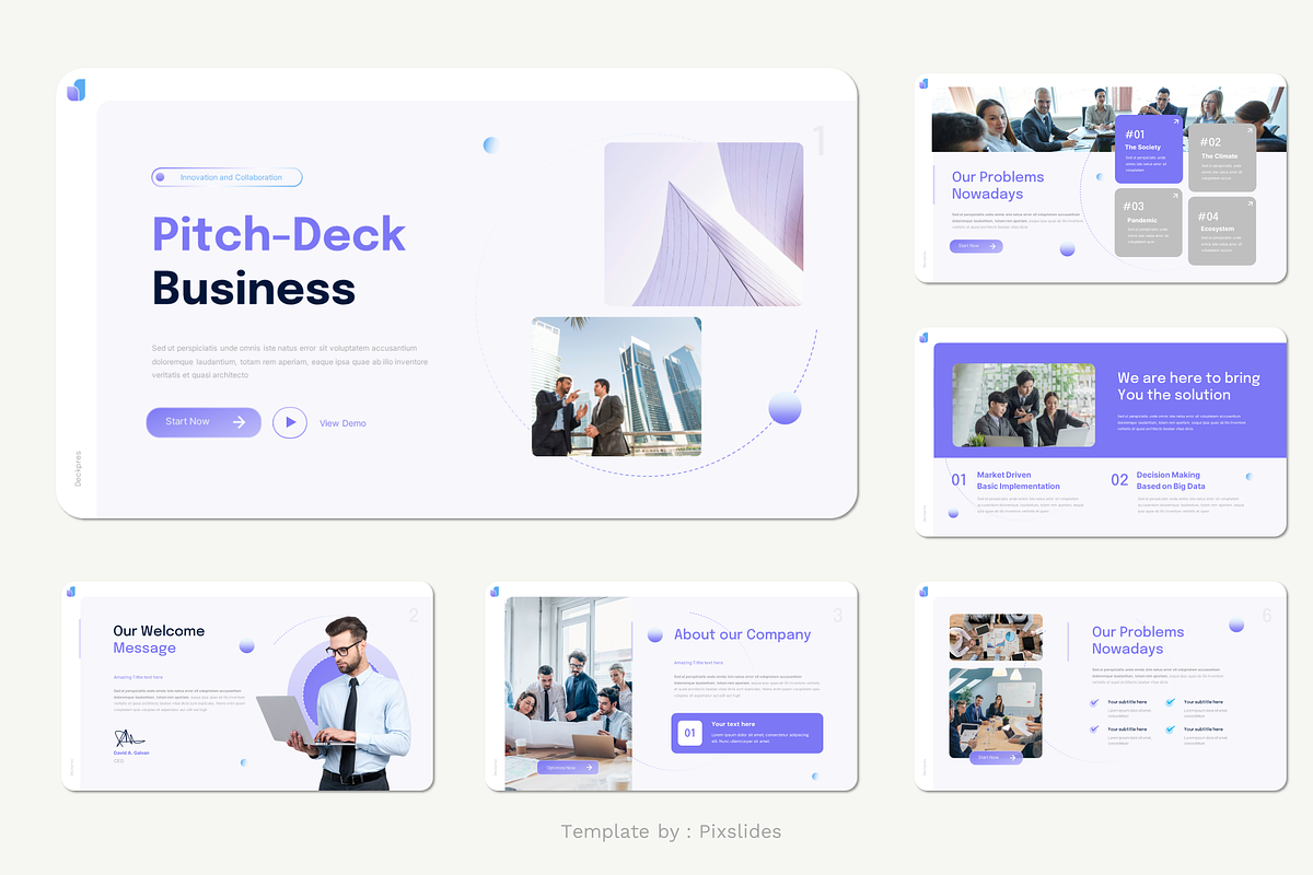 Pitch Deck Business Keynote, a Presentation Template by Pixslides (Photo 2 of 6)