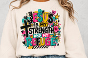 Christian Jesus PNG, Colorful Faith, a Seasonal Illustration by Canvas Craft (Thumbnail 5 of 6)