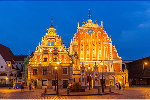 House of the blackheads in riga latvia featuring riga, latvia, and house, an Architecture Photo by Leonid Andronov