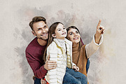 Costume Family Watercolor Art, an Action Add-On by MRI STUDIO (Thumbnail 14 of 27)