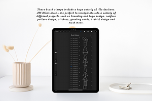 100 3D Shape Procreate Stamps