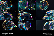 Soap bubbles. 61 images, an Abstract Photo by Handmadefont (Thumbnail 11 of 13)