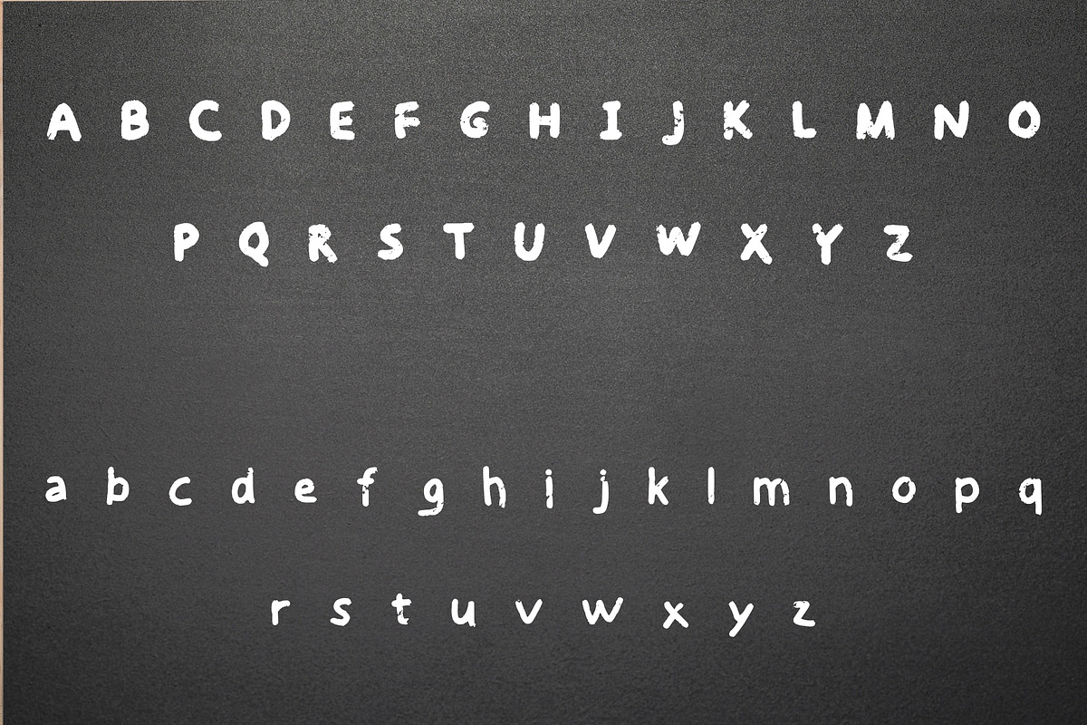 First grade - Handwritten chalk font, a Handwritten Font by Sk designs (Photo 6 of 6)