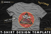 T-Shirt Design Template 002, an Object Graphic by KENEDIK DESIGN STUDIO (Thumbnail 1 of 4)
