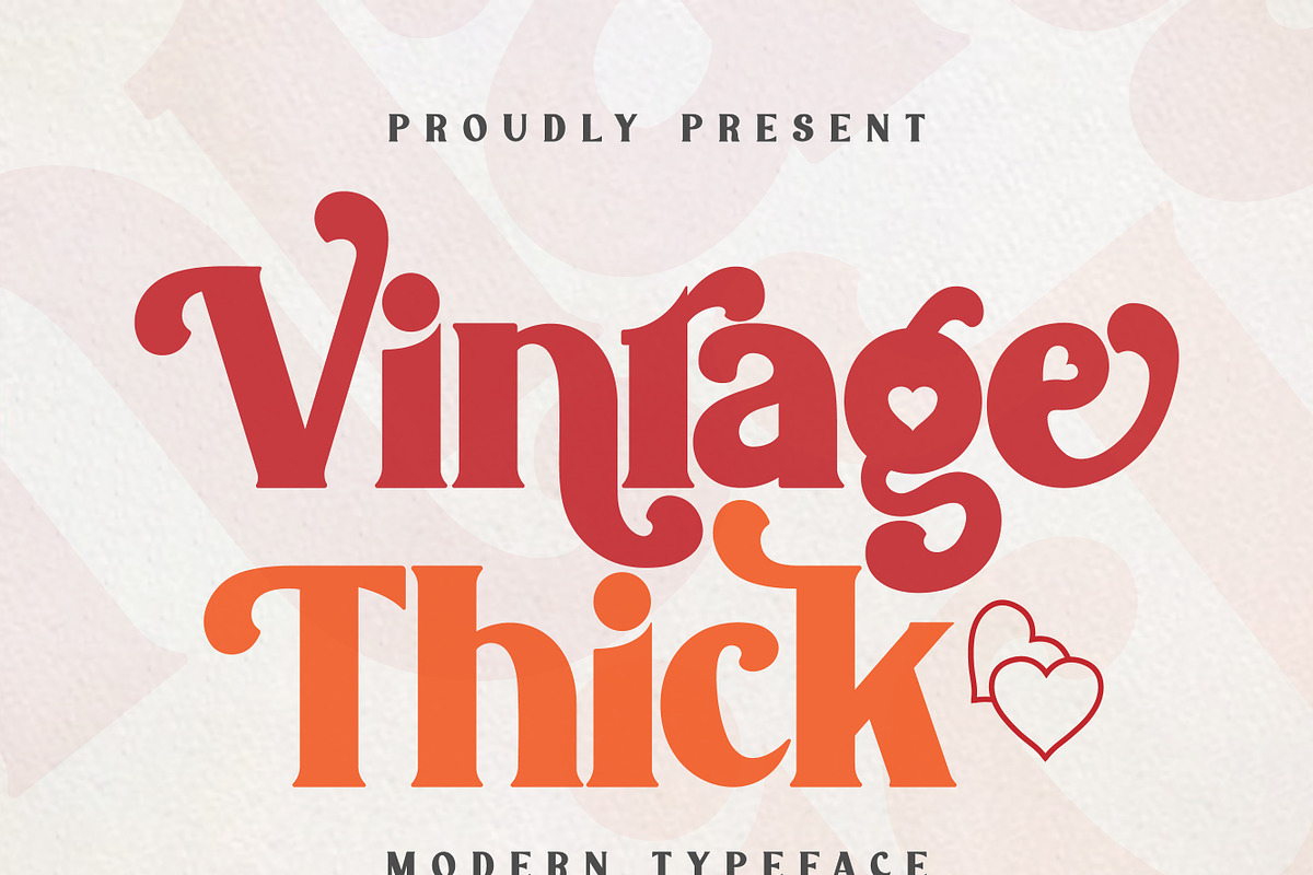 Vintage Thick, a Serif Font by Mini_World (Photo 1 of 11)