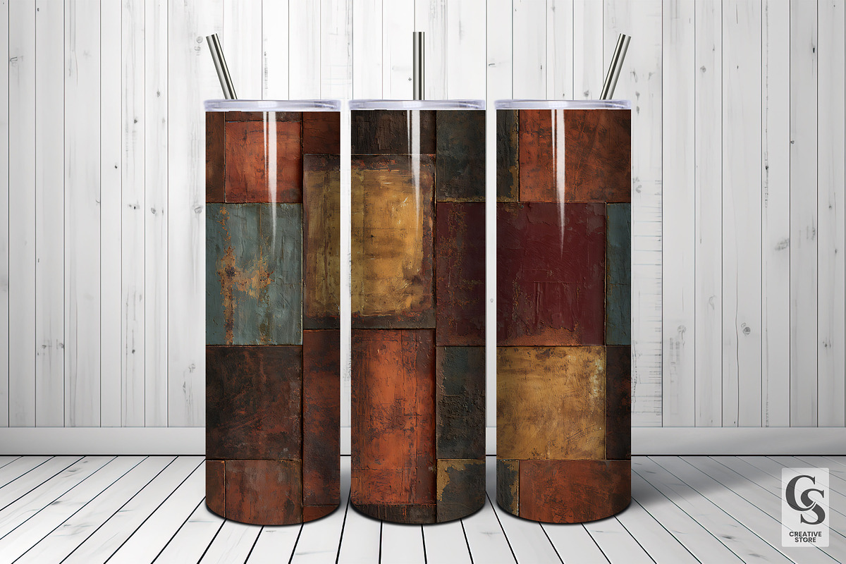 Rust Metal Patchwork Patterns, a Pattern Graphic by Creative Store (Photo 5 of 5)