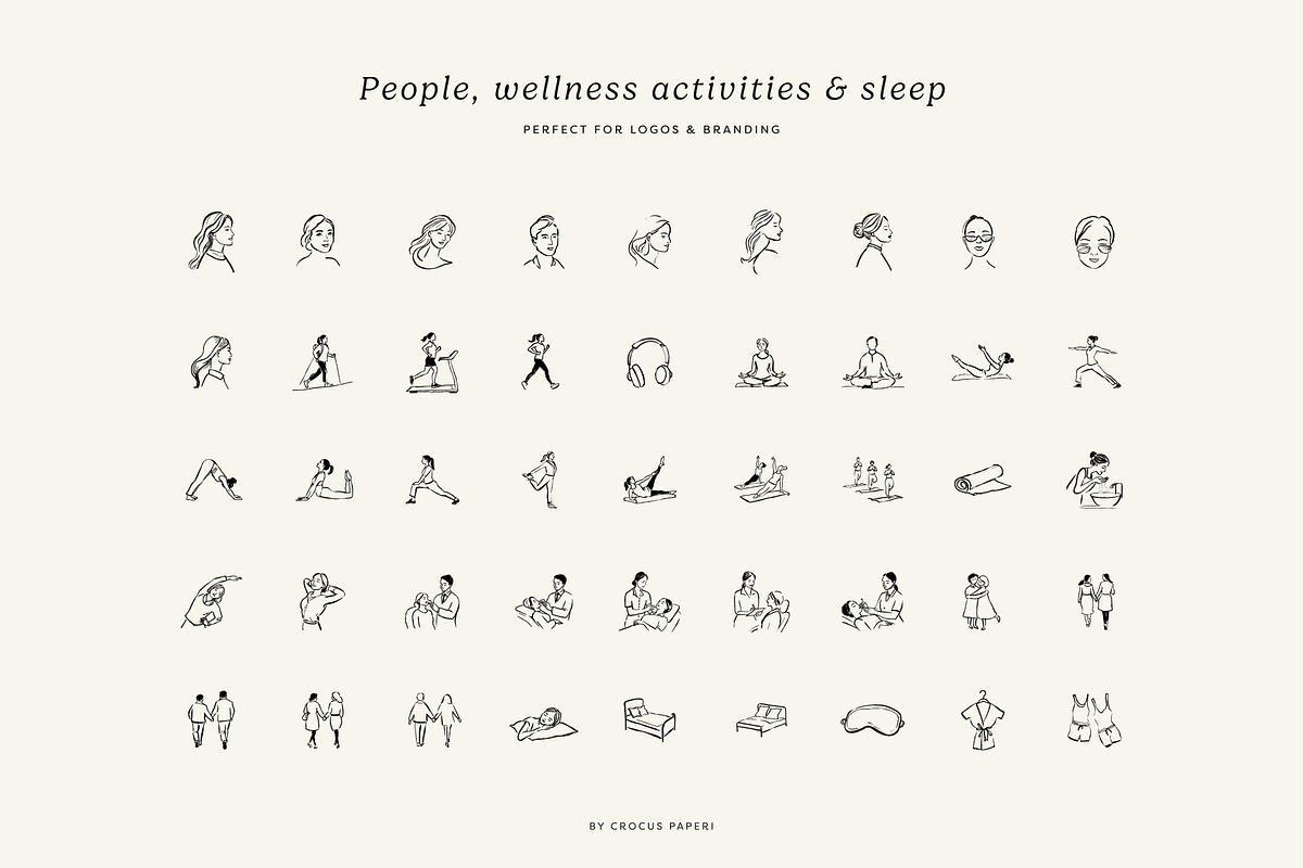 SKINCARE & WELLNESS illustrations, a Healthcare Illustration by Crocus Paperi (Photo 3 of 4)