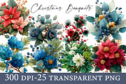 Christmas Bouquets Clipart, an Illustration by Designworld (Thumbnail 1 of 6)