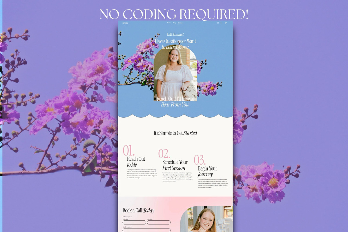 Therapist Squarespace Site Template, a Squarespace Template by Sofia Designs (Photo 4 of 9)