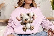 Whimsical Easter Teddy Bear Clipart, an Illustration by Canvas Craft (Thumbnail 4 of 7)