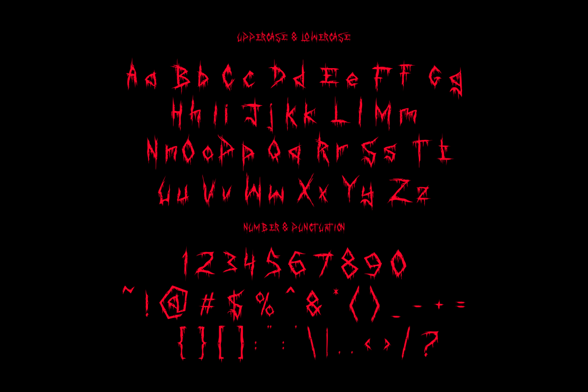 Torn Flesh - Scary Horror Font, a Font by PutraCetol Studio (Photo 7 of 11)
